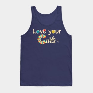 Love your curls - Beige Tank Top